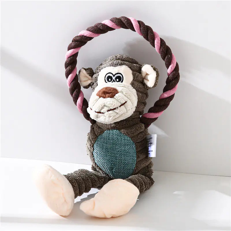 Plush Pet Toys - Monkey, Lion, Elephant Interactive