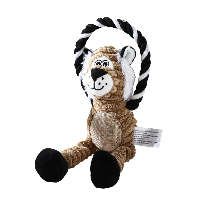 Plush Pet Toys - Monkey, Lion, Elephant Interactive