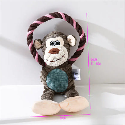 Plush Pet Toys - Monkey, Lion, Elephant Interactive